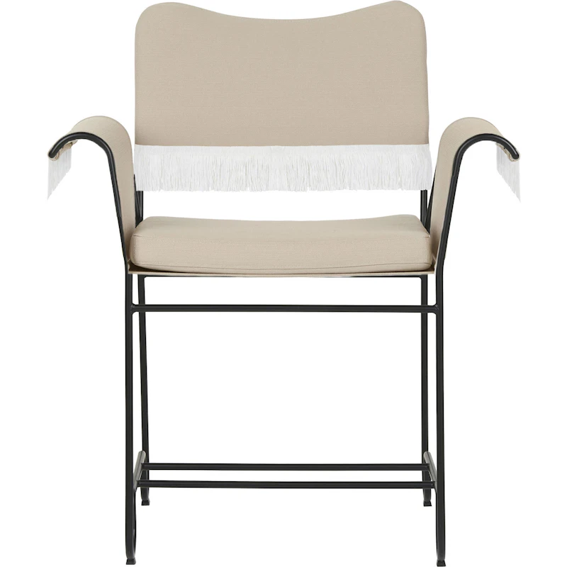 Tropique Matstol Med Fransar, Classic Black / Leslie 12