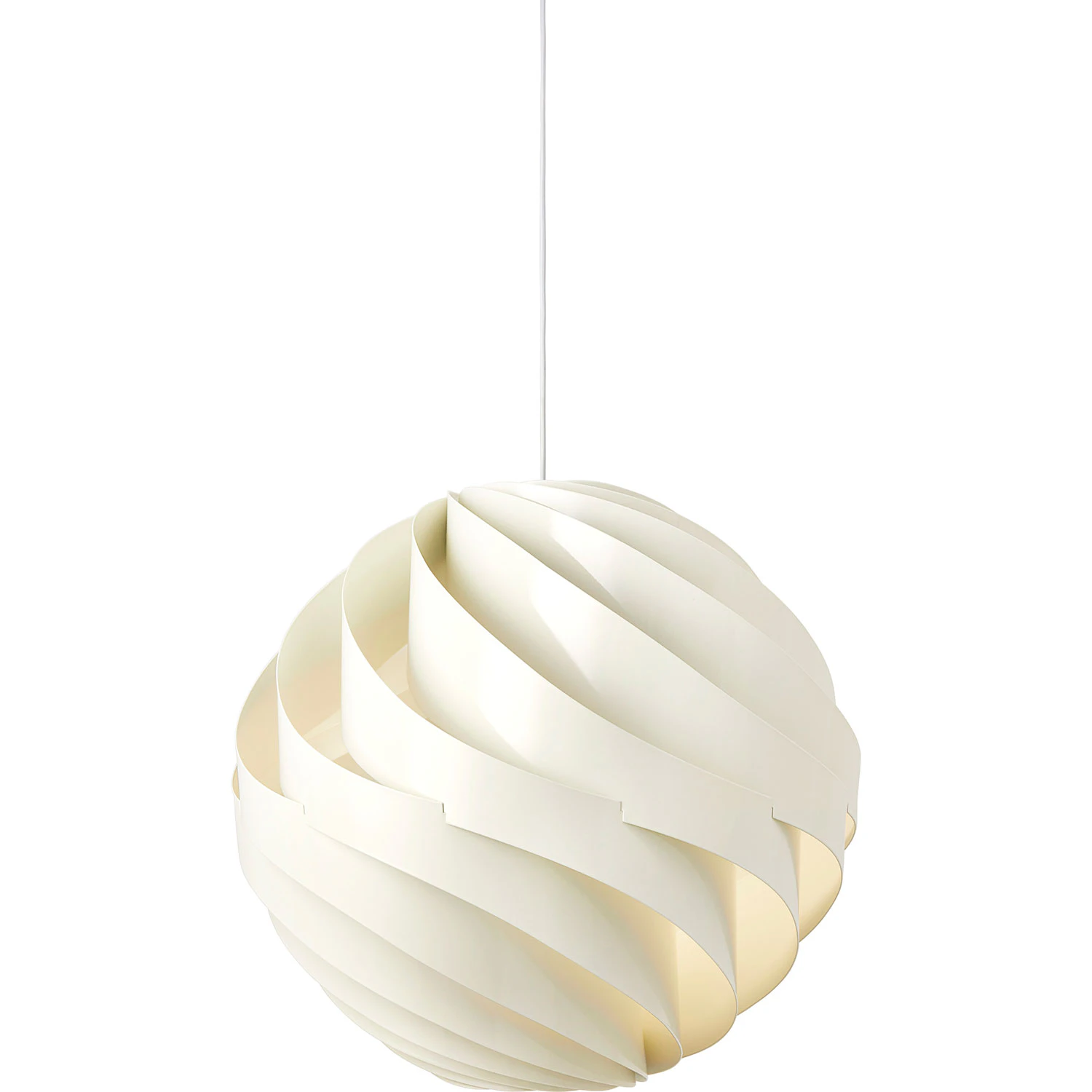 Gubi Turbo Pendel Ø 62 Cm Glossy Alabaster White - Pendellampor Vit