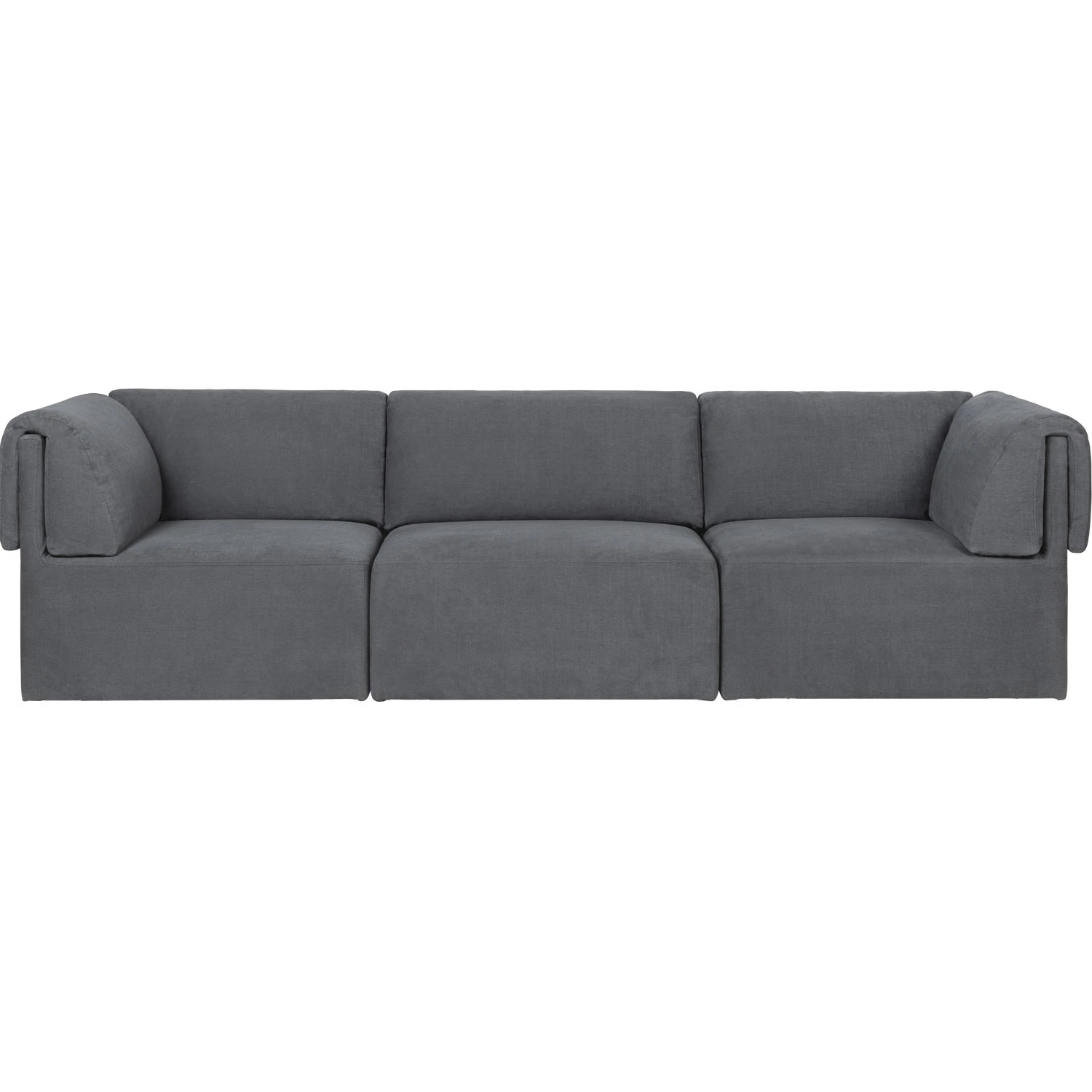 Gubi Wonder Soffa 3-s Armst&ouml;d 1294/096 Fc - 3-sitssoffor Bomull Hot Madison