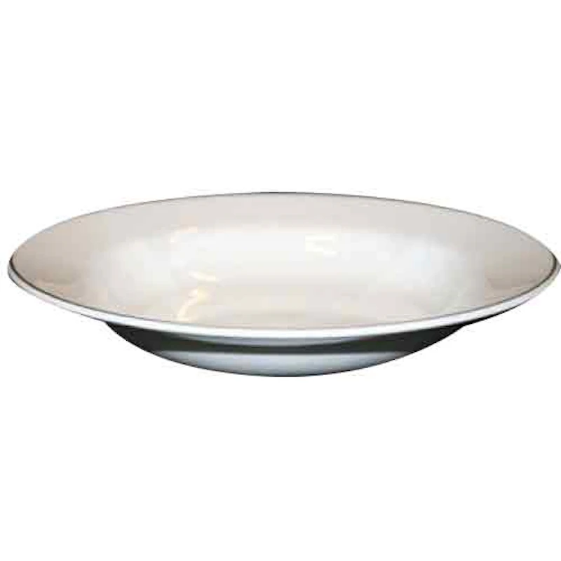 Natur Djup Tallrik 23 cm, Snövit