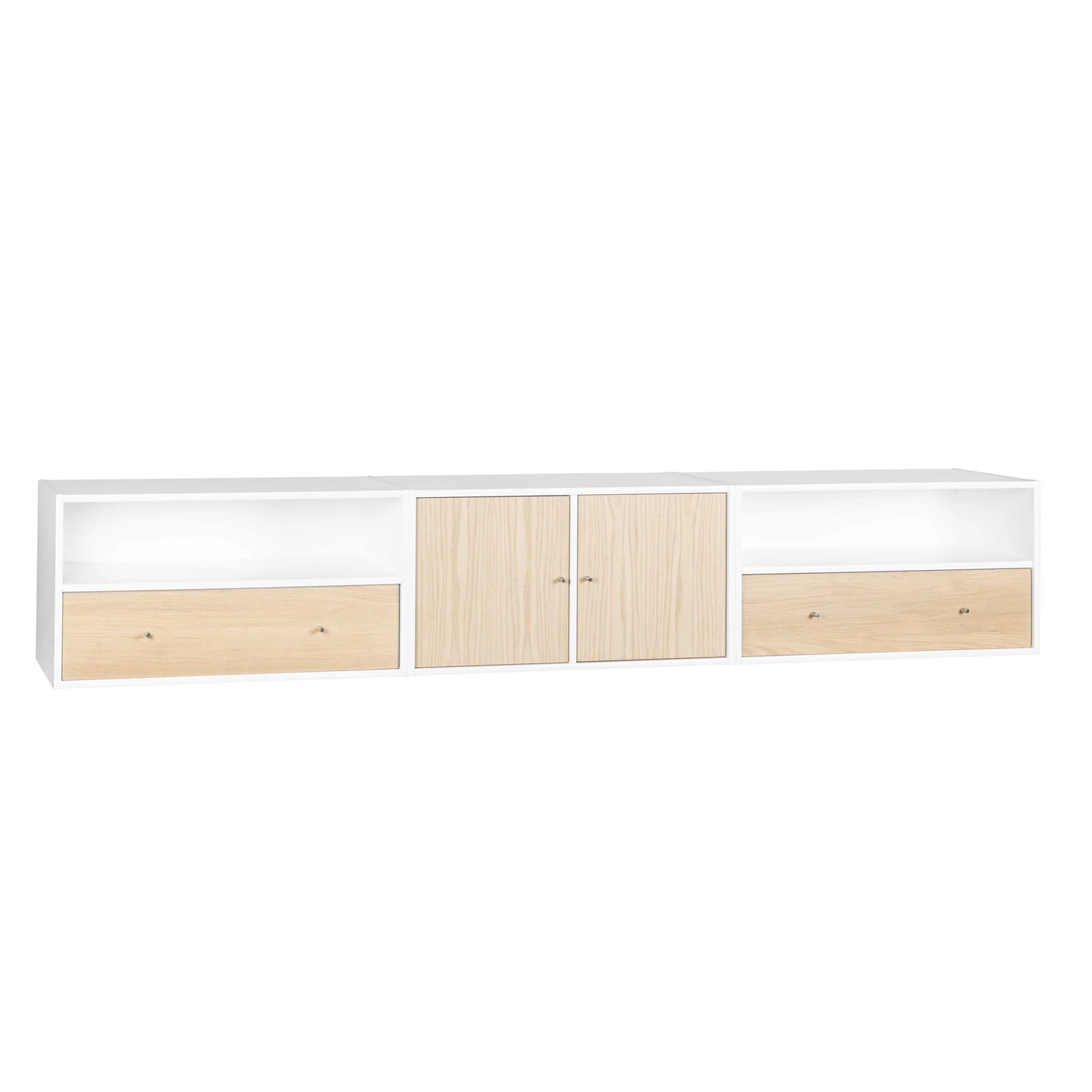 haslev 3003 mediabänk - tv-bänkar & mediabänkar bok vit