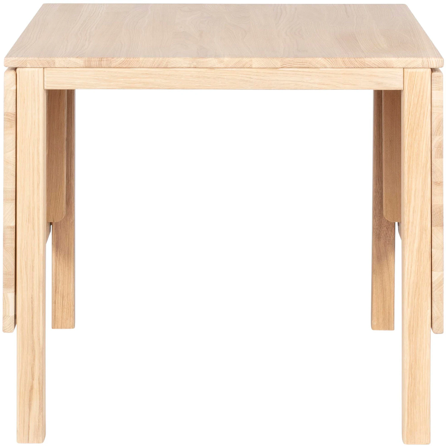 Haslev Klassik 3e Klaffbord Med F&auml;llbara Skivor 75x75 Cm - Matbord & Barbord Massiv Ek Vitoljad Ek