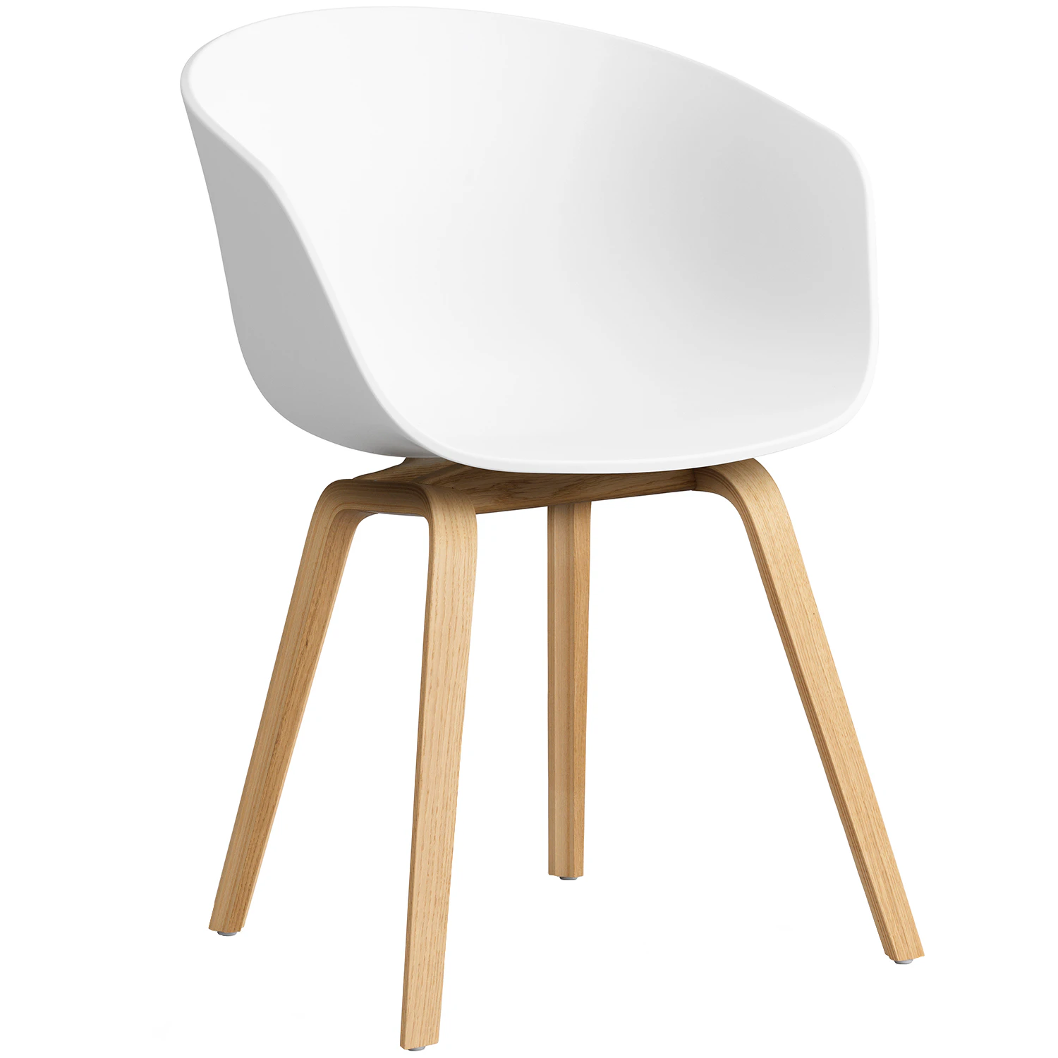 Hay Acc 22 2.0 Karmstol Lackerad Ek / - Stolar &Aring;tervunnen Polypropen Vit