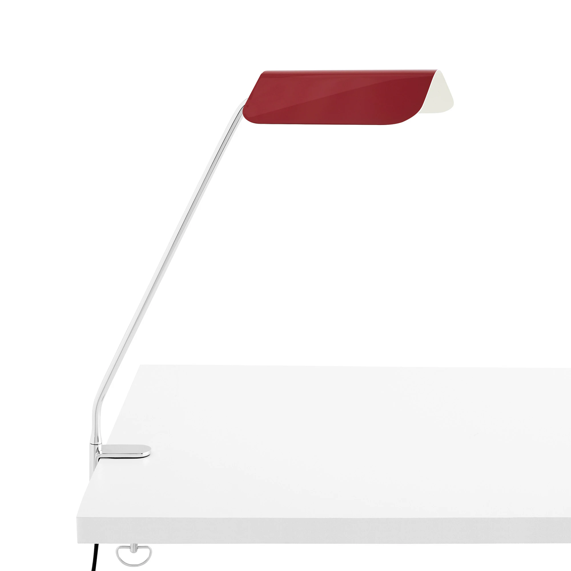 Hay Apex Skrivbordslampa Med Kl&auml;mma - Bordslampor St&aring;l Maroon Red