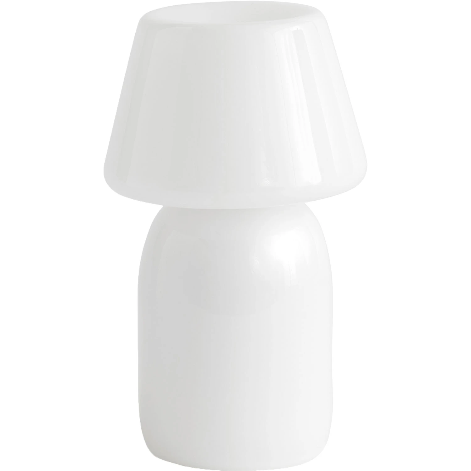 Hay Apollo Bordslampa Portabel - Portabla lampor Munblåst Glas Vit
