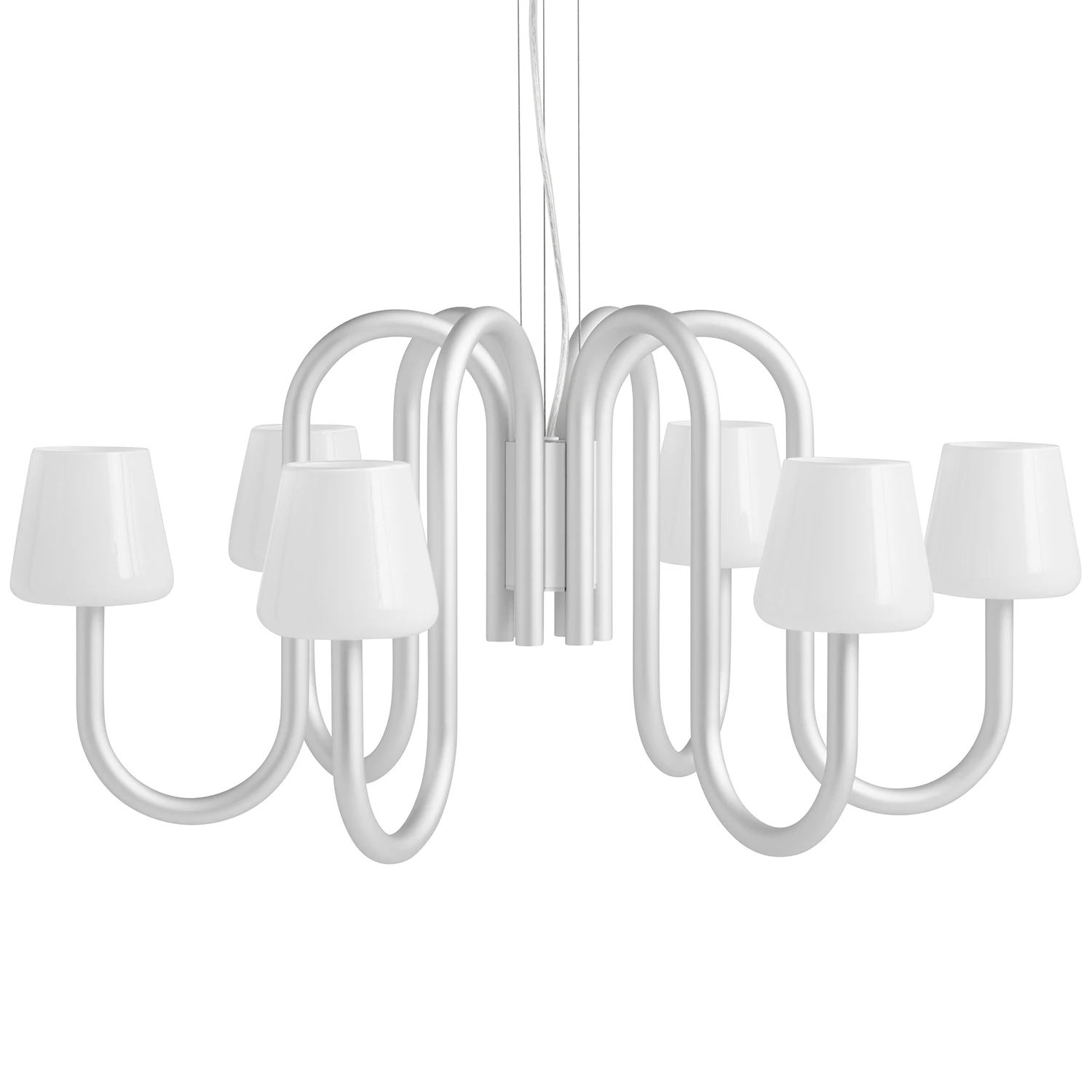 Hay Apollo 745 Ljuskrona 6 Armar - Ljuskronor & Takkronor Aluminium Vit