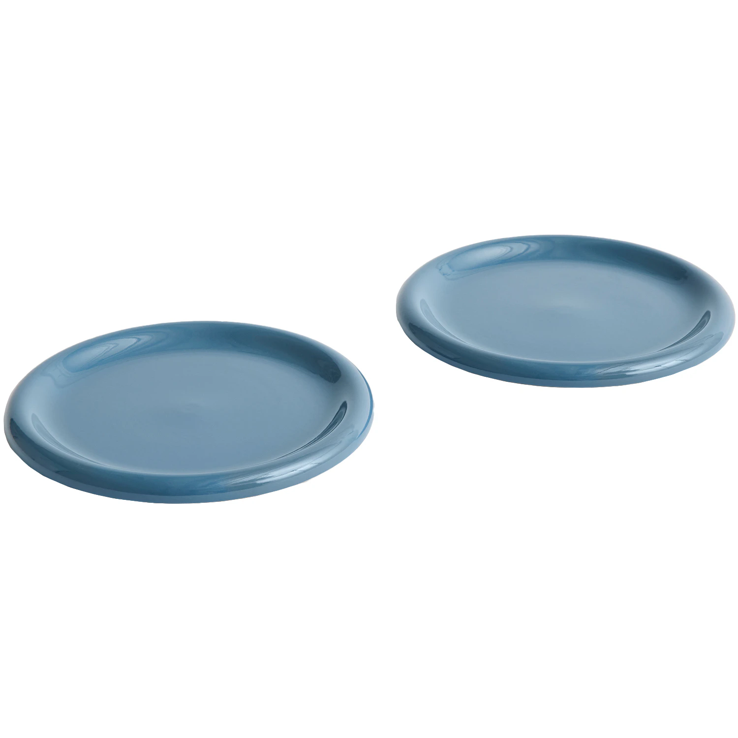 Hay Barro Plate Set Of 2 &Oslash;24 Cm Dark Blue - Assietter Terrakotta M&ouml;rkbl&aring;