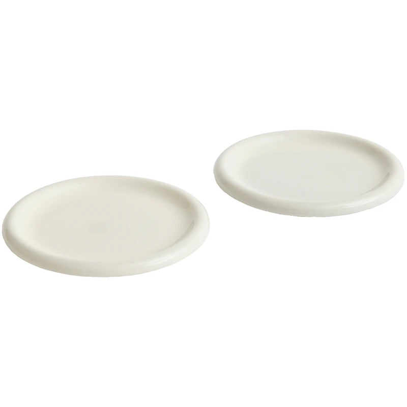 Barro Plate Set of 2 Ø24 cm, Off-white