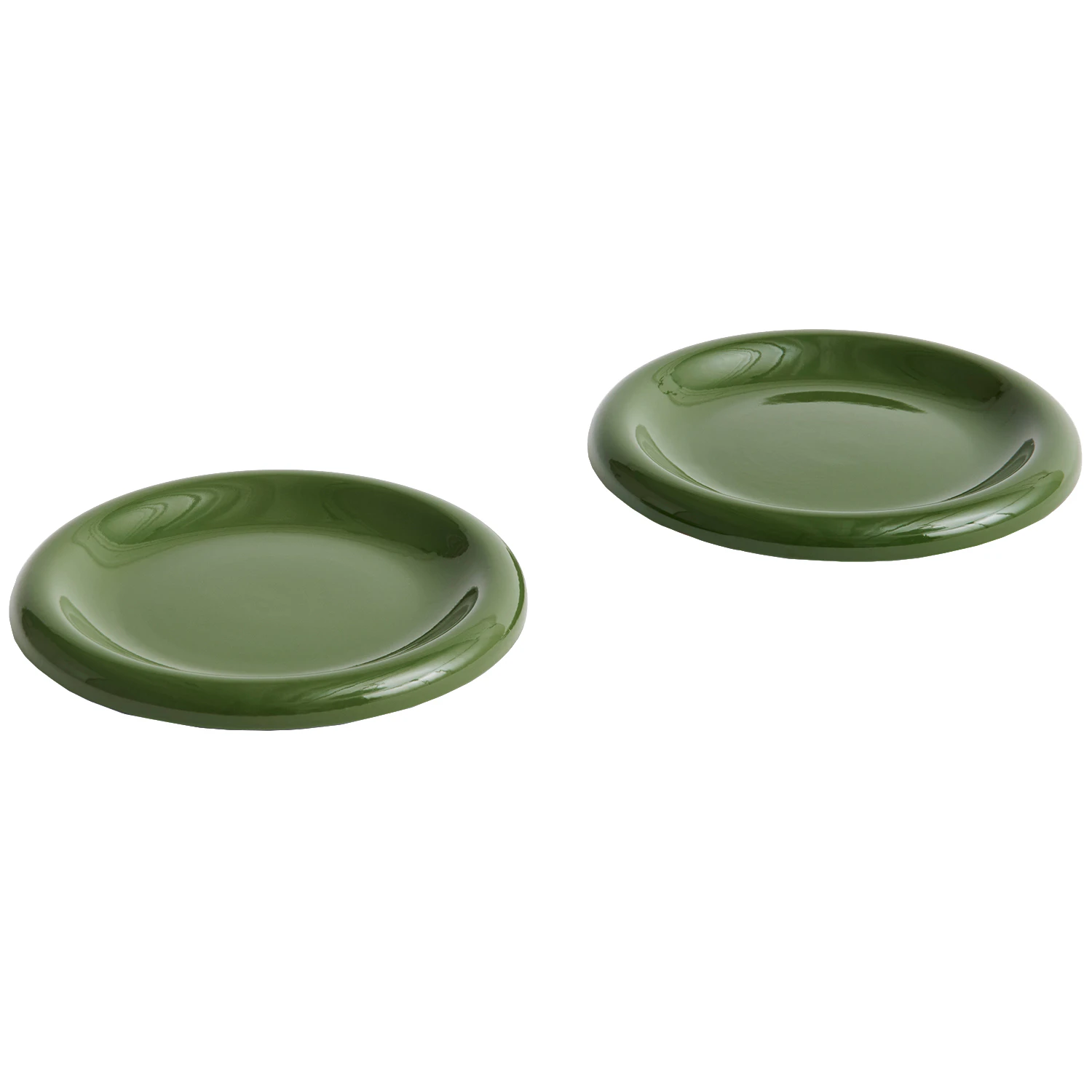 Hay Barro Plate Set Of 2 &Oslash;18 Cm Green - Assietter Terrakotta Gr&ouml;n