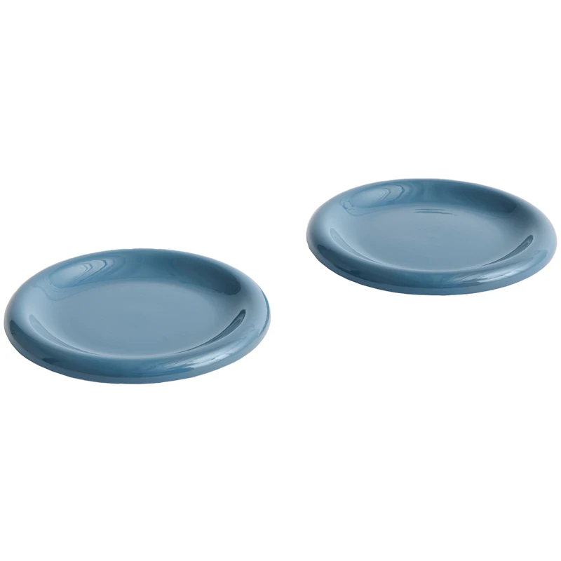 Barro Plate Set of 2 Ø18 cm, Dark Blue