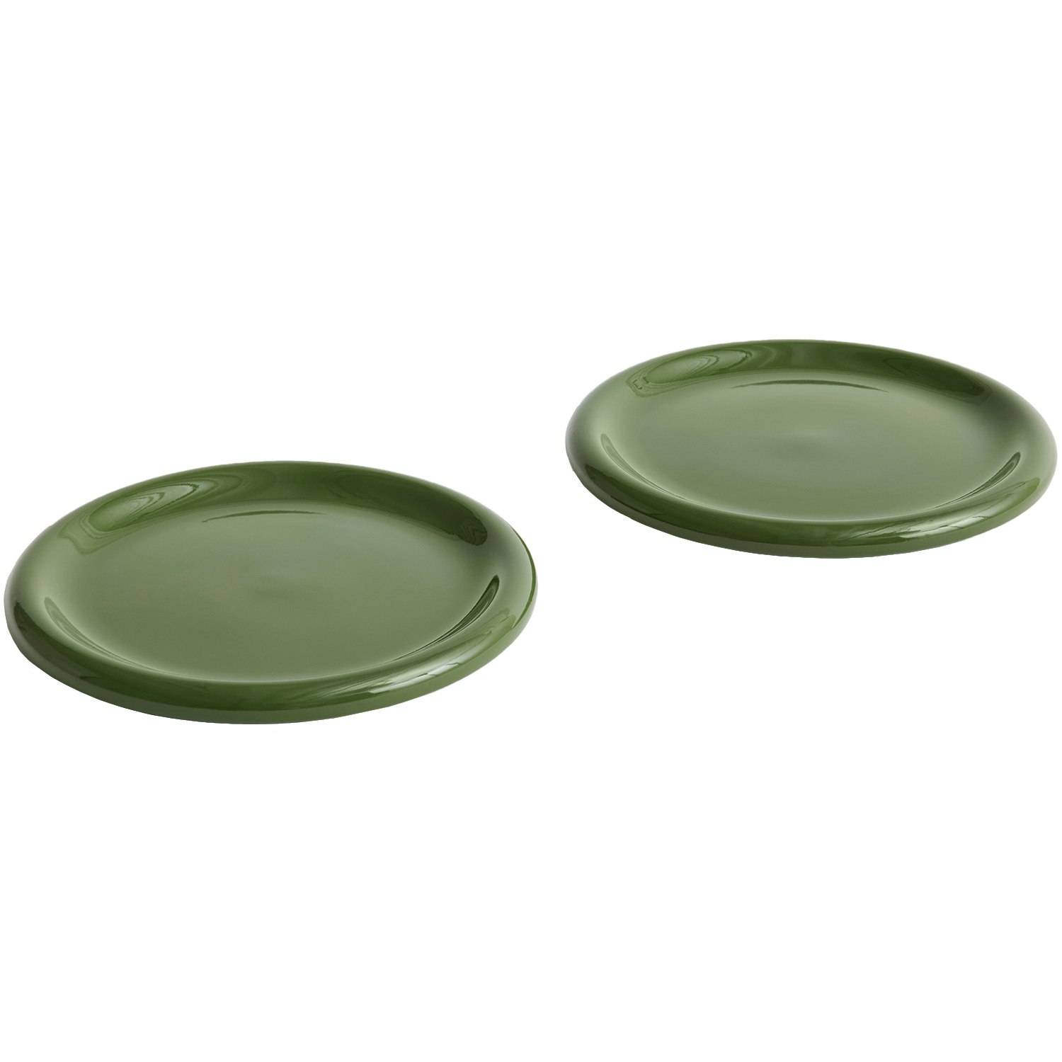 Hay Barro Plate Set Of 2 &Oslash;24 Cm Green - Assietter Terrakotta Gr&ouml;n