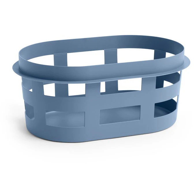 Hay Basket (Recycled) Small Blue - Tvättkorgar Återvunnen Polypropen Blå