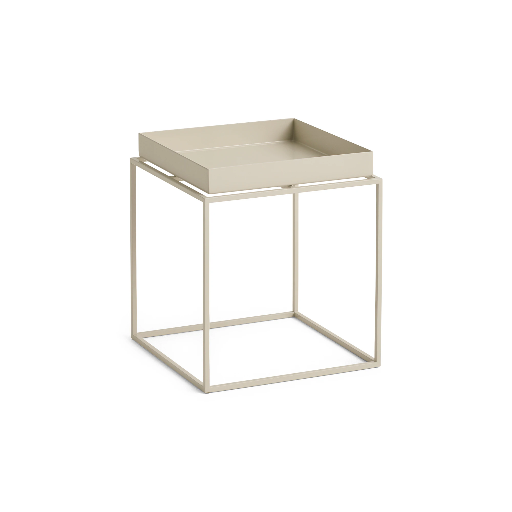 Hay Brickbord 30x30 Cm - Soffbord Pulverlackat St&aring;l Varm Beige