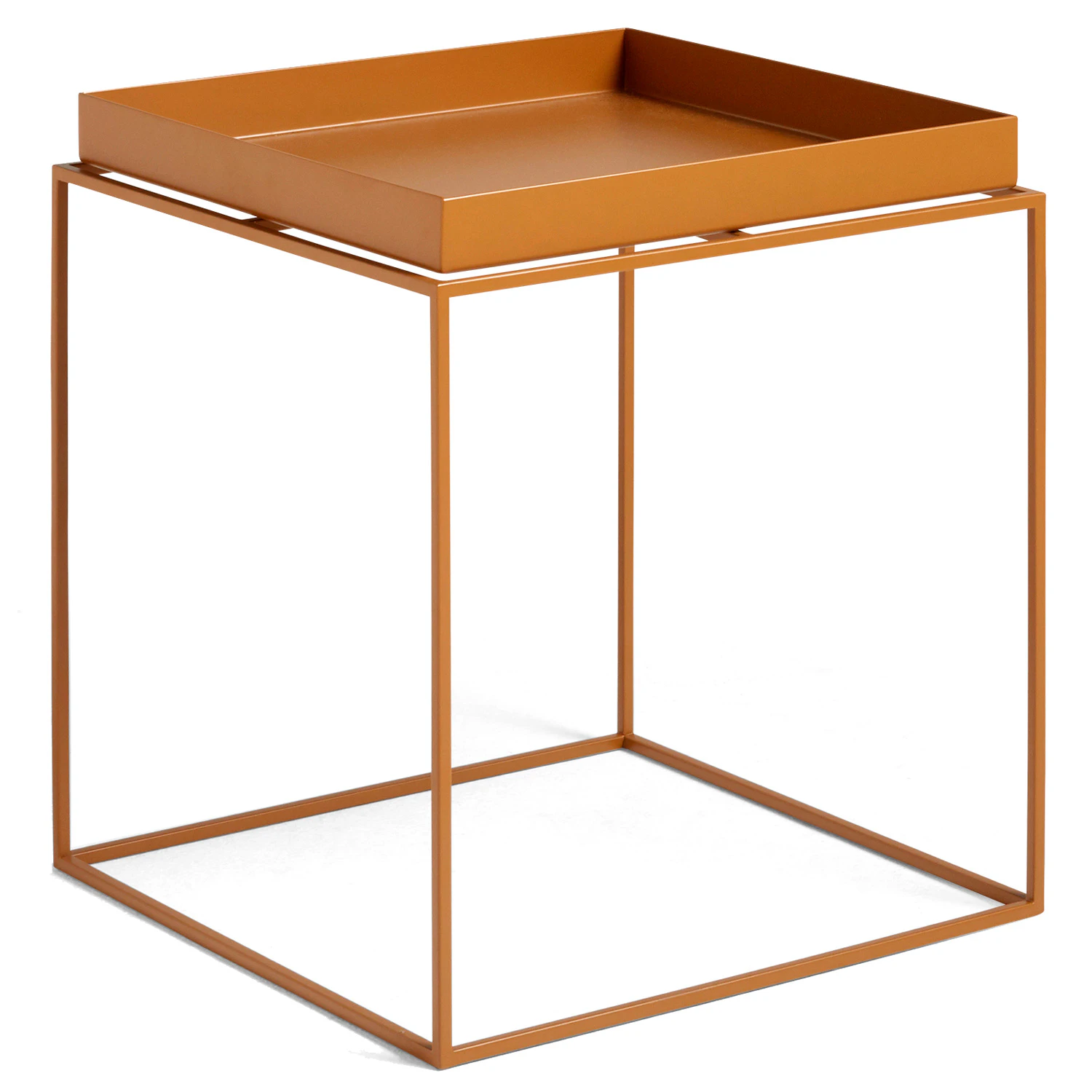 Hay Brickbord 40x40 Cm - Sidobord & Avlastningsbord Pulverlackat St&aring;l Toffee