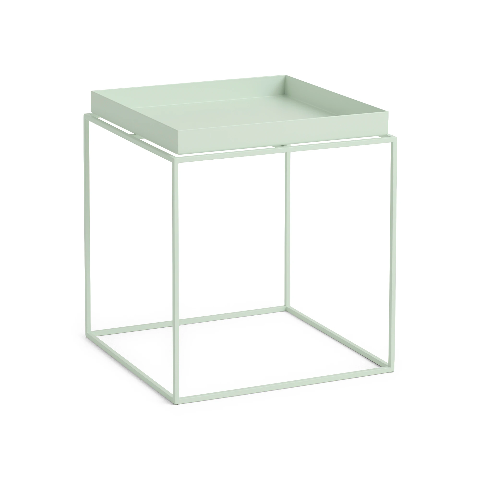 Hay Brickbord 40x40 Cm - Sidobord & Avlastningsbord Pulverlackat St&aring;l Soft Mint