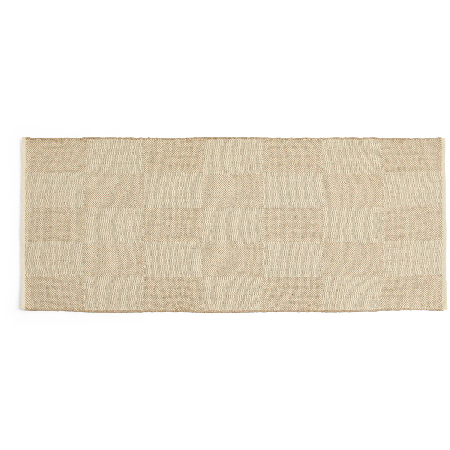 Hay Check matta 80x200 Cm - Mönstrade mattor Ull Sand