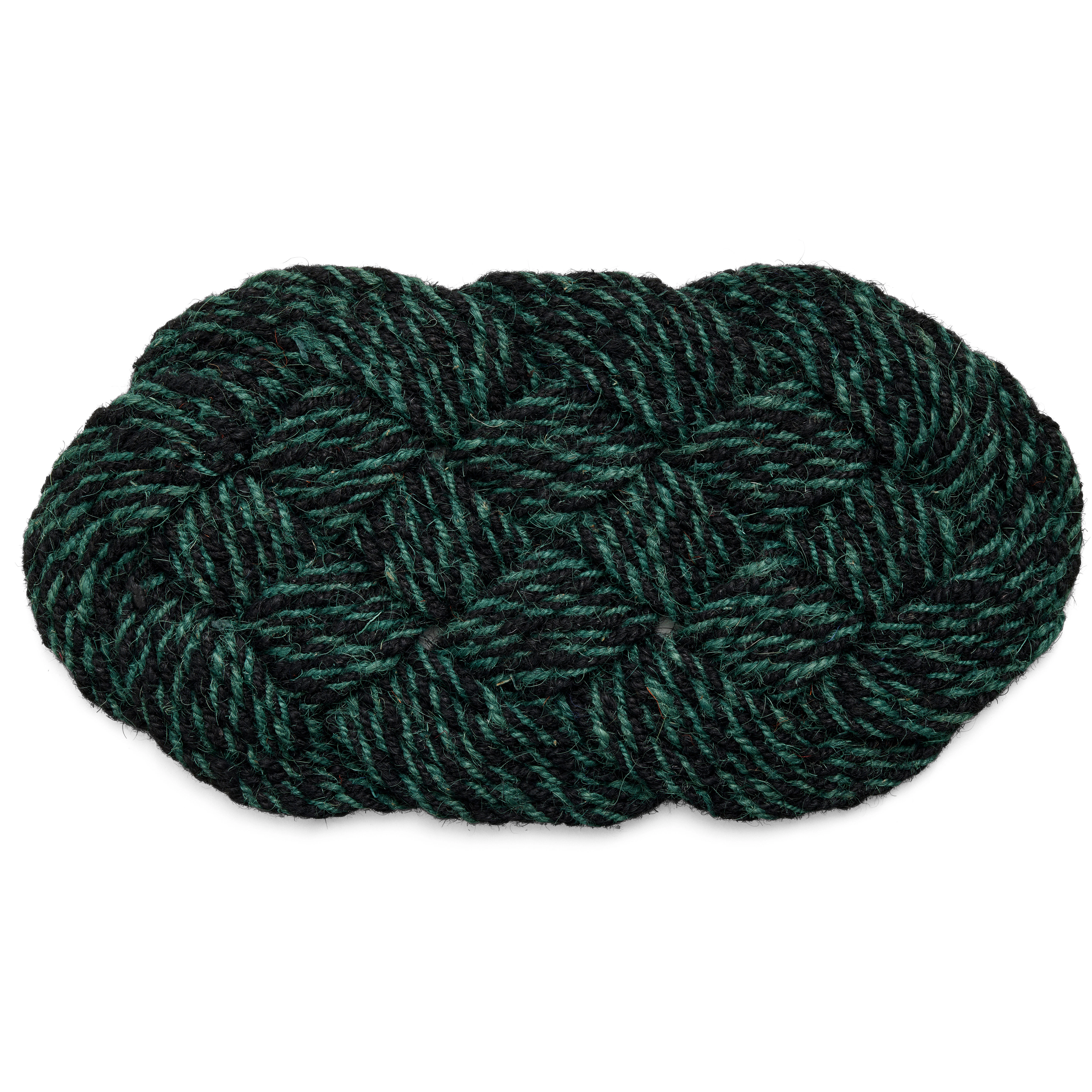 Hay Coco D&ouml;rrmatta Swirl 40x80 Cm Green / Black - D&ouml;rrmattor Kokos Svart