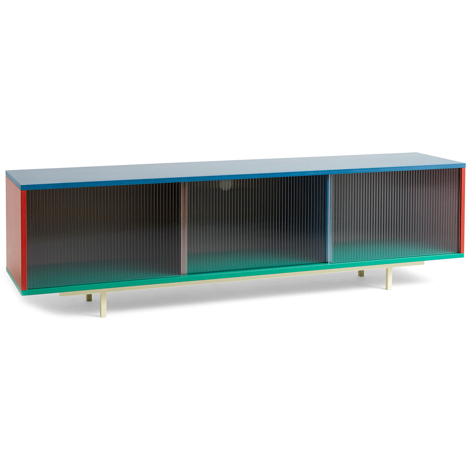 Hay Colour Cabinet Sideboard d&ouml;rr 180 Cm / - Sk&auml;nkar & sideboards Glas Multi