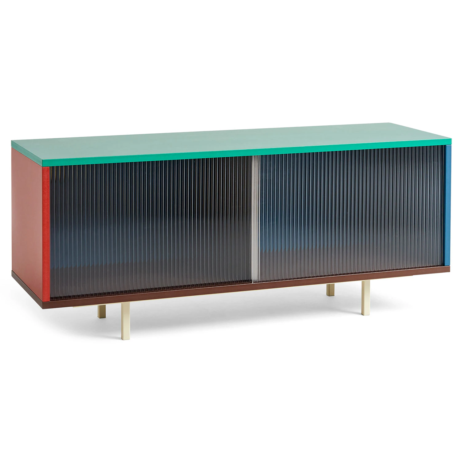 Hay Colour Cabinet Sideboard d&ouml;rr 120 Cm / - Sk&auml;nkar & sideboards Glas Multi