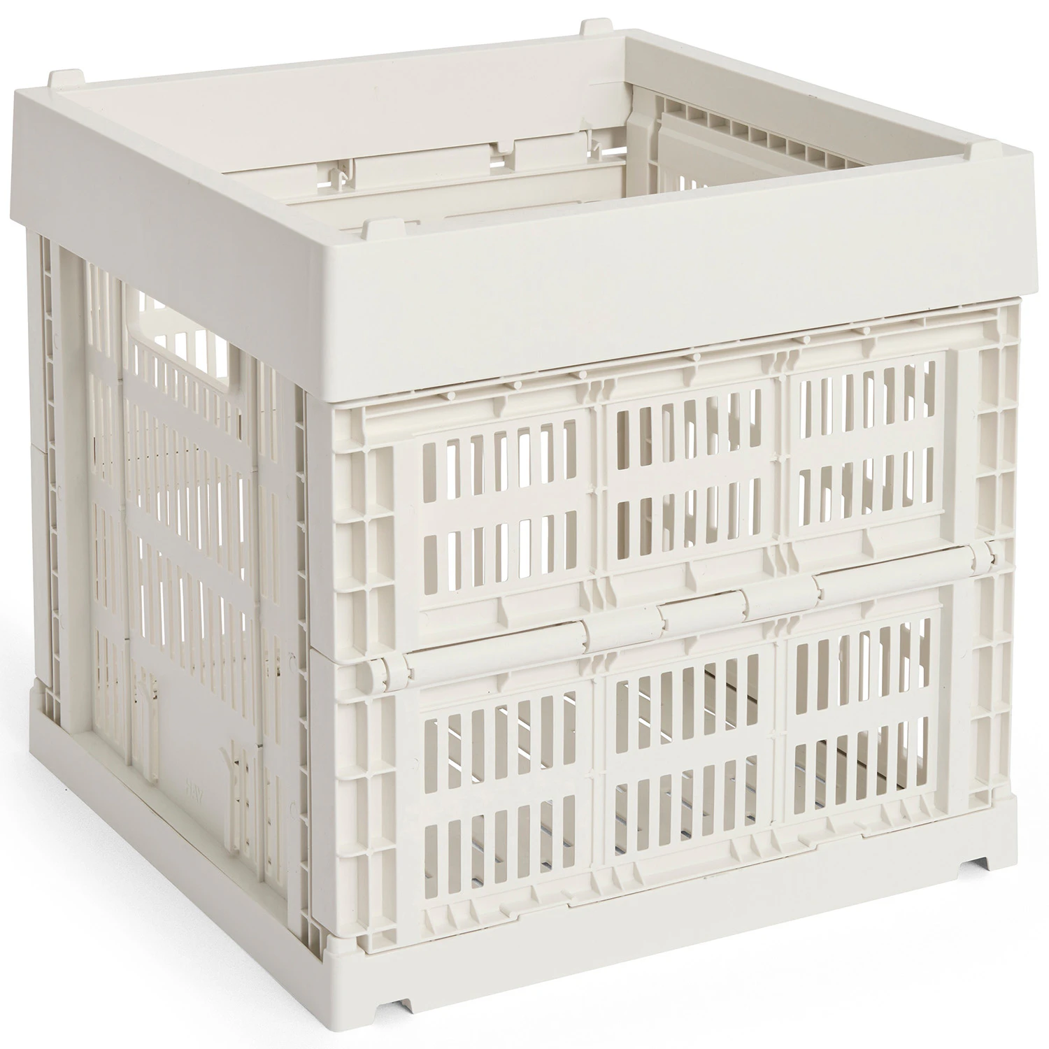 Hay Colour Crate Cube Förvaring - Korgar Återanvänd Plast Off-White