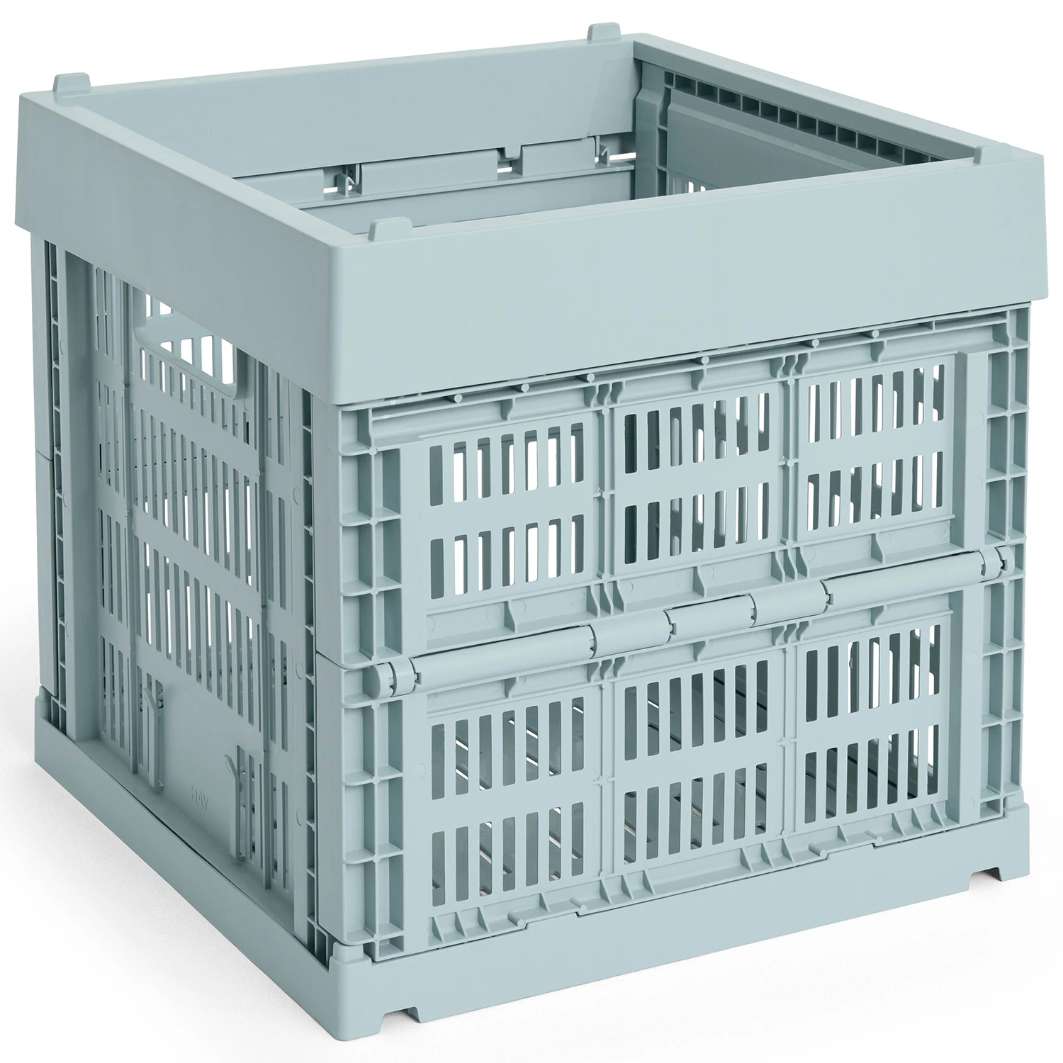 Hay Colour Crate Cube Förvaring - Korgar Återanvänd Plast Dusty Blue