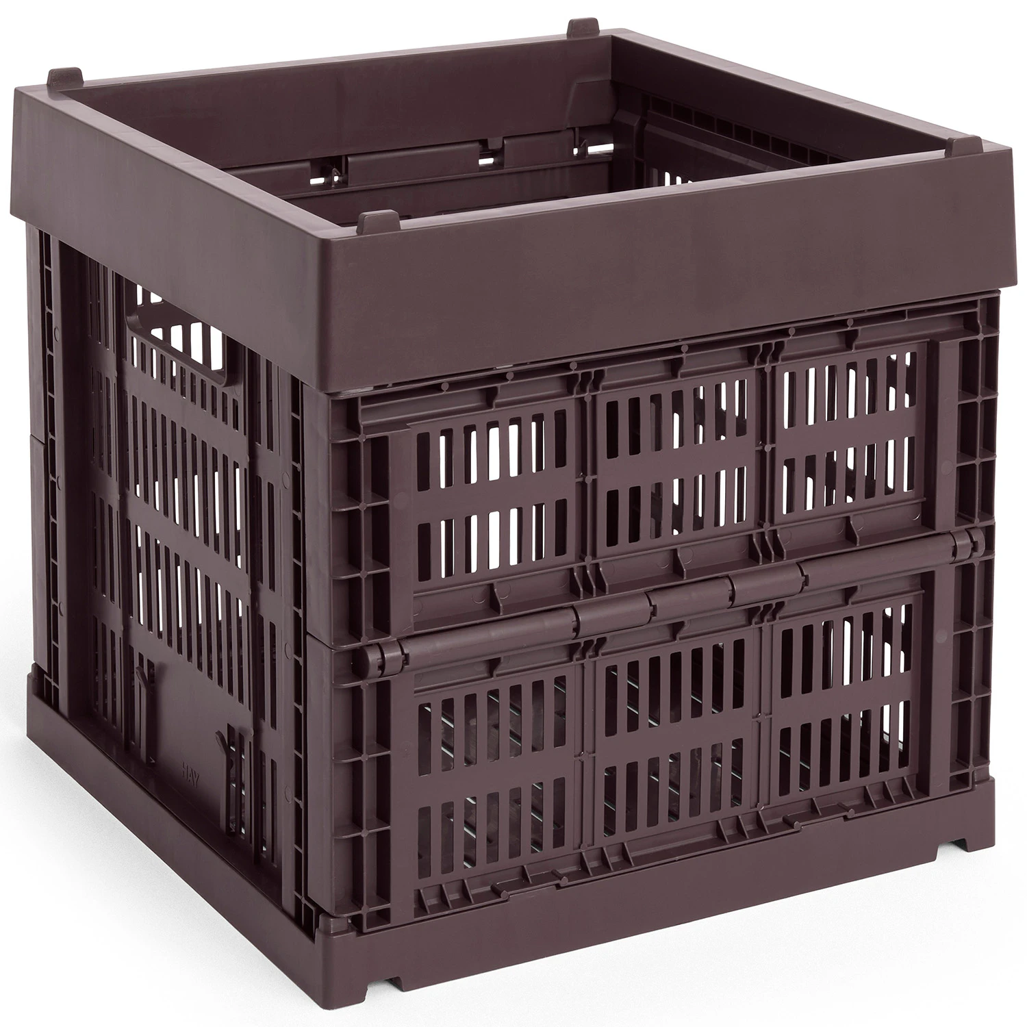 Hay Colour Crate Cube Förvaring - Korgar Återanvänd Plast Bordeaux