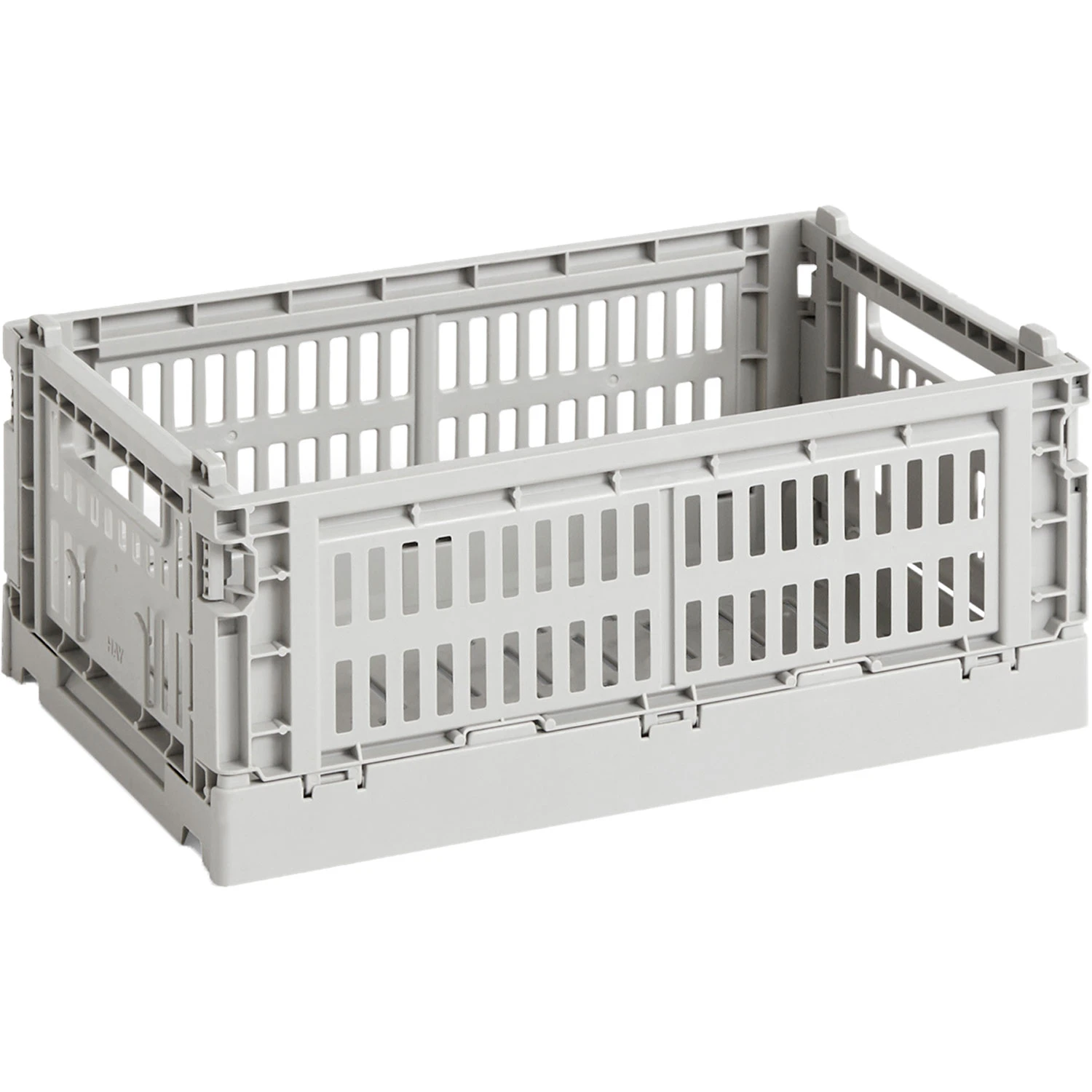 Hay Colour Crate Förvaringslåda S 17x26,5 Cm - Boxar & askar Återanvänd Plast Ljusgrå