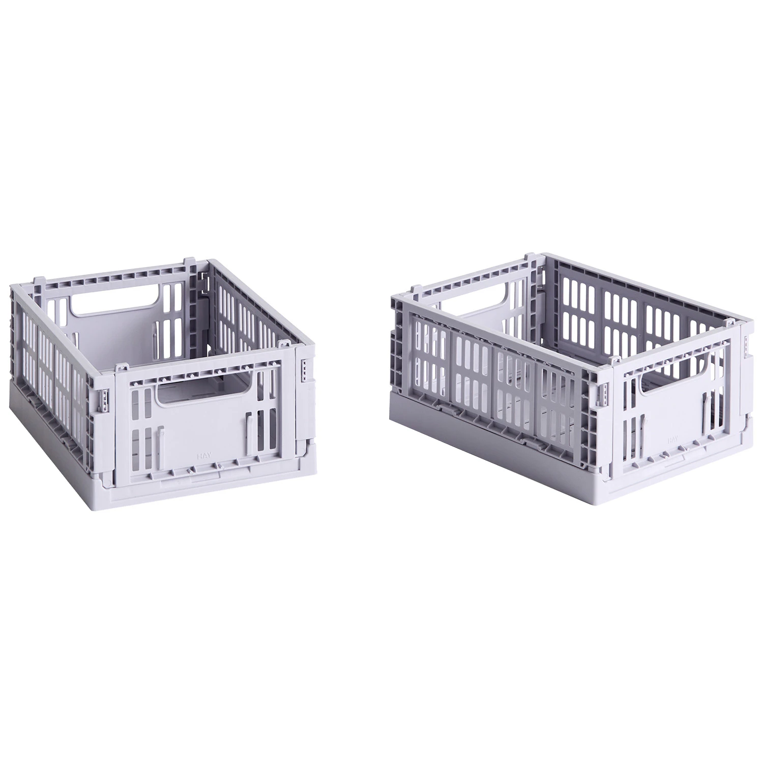Hay Colour Crate Förvaringslådor Mini 2-pack - Korgar Återvunnen Polypropen Lavendel