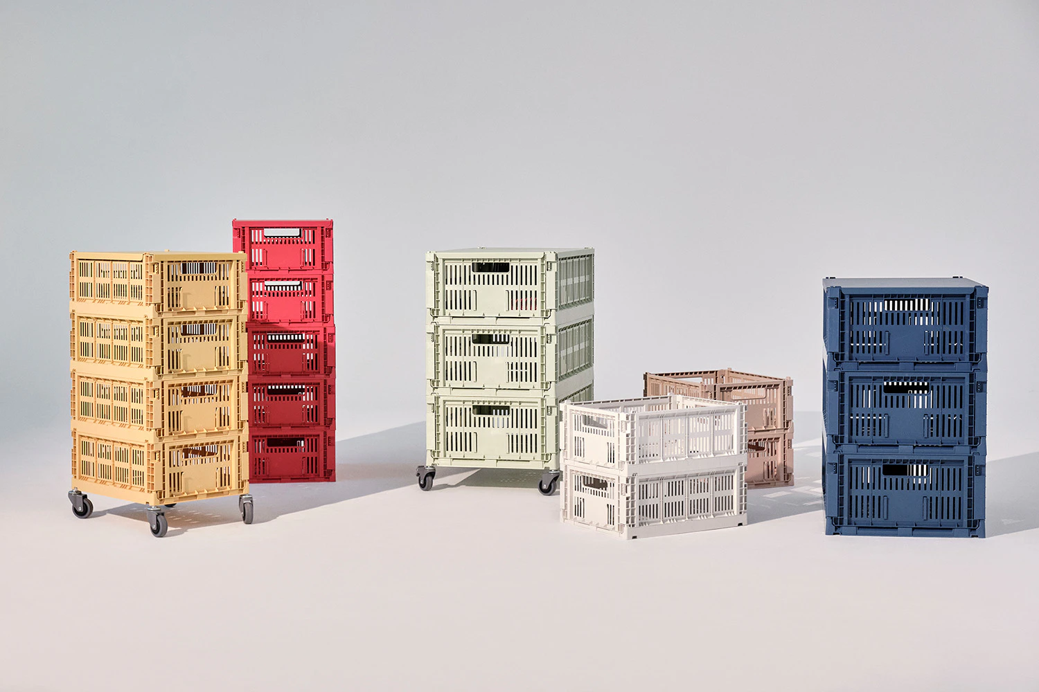 Hay Colour Crate Hjul 4-pack, grå från HAY, bild 2