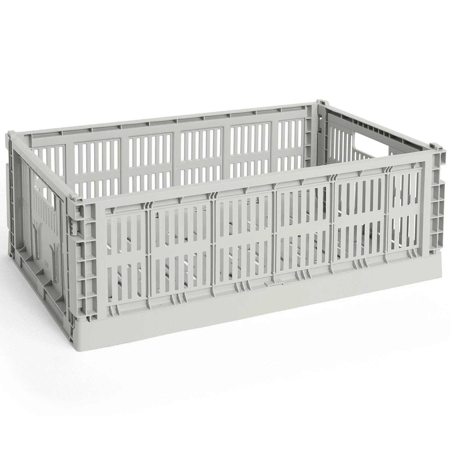 Hay Colour Crate Large Förvaring Grey - Korgar Återanvänd Plast Grå