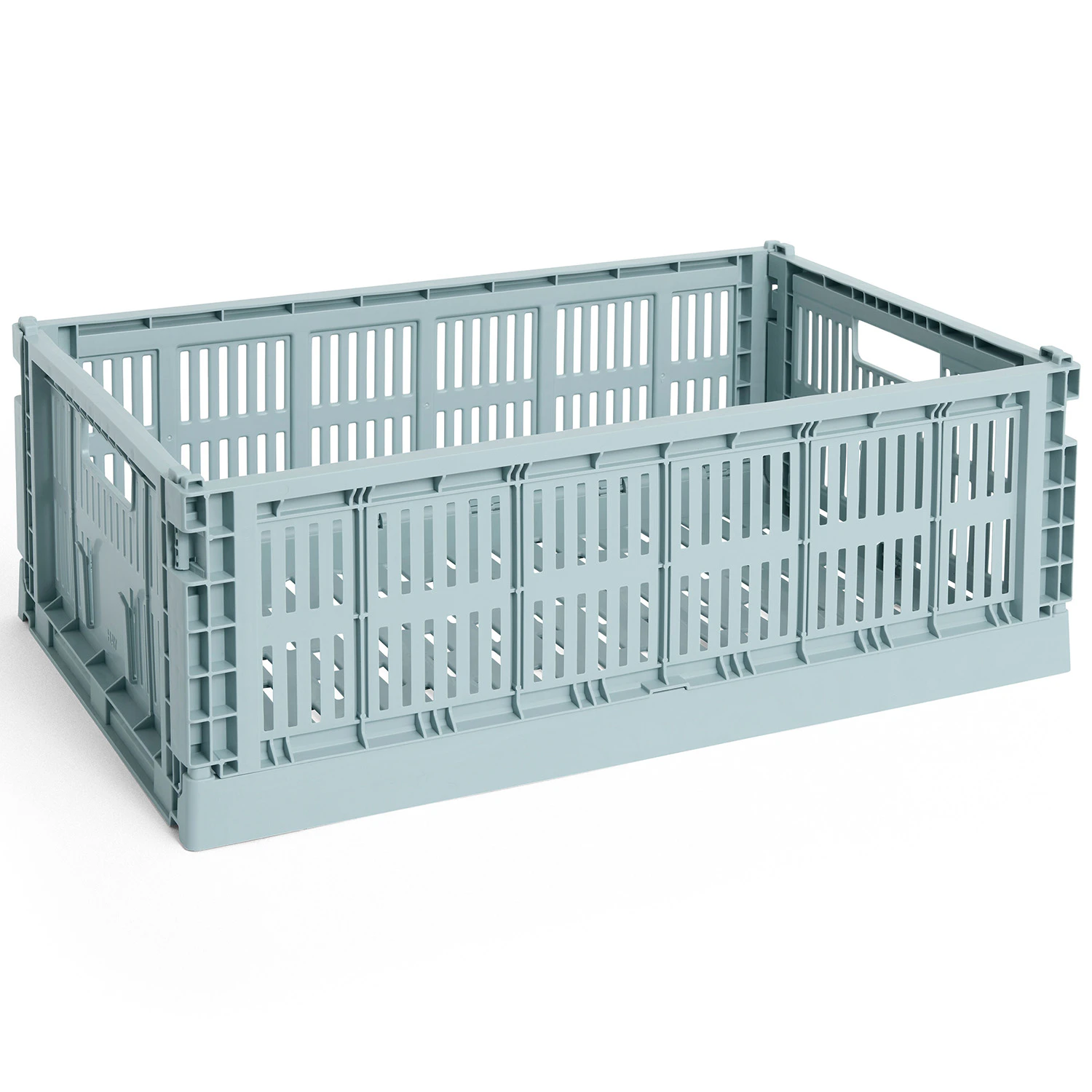 Hay Colour Crate Large Förvaring - Korgar Återanvänd Plast Dusty Blue