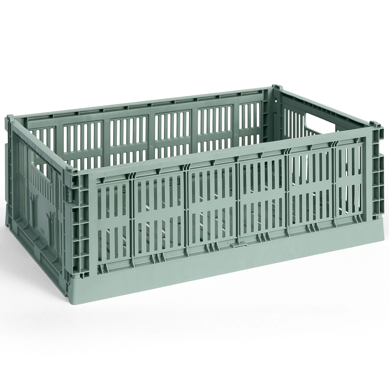 Hay Colour Crate Large Förvaring - Korgar Återanvänd Plast Sage Green