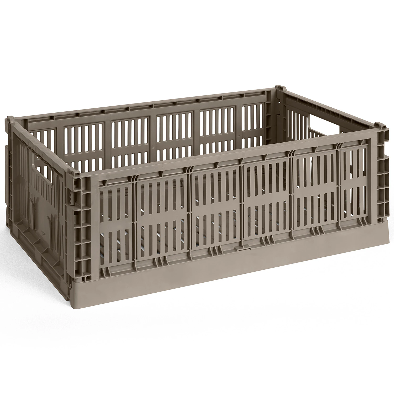 Hay Colour Crate Large Förvaring Warm Grey - Korgar Återanvänd Plast Varmgrå