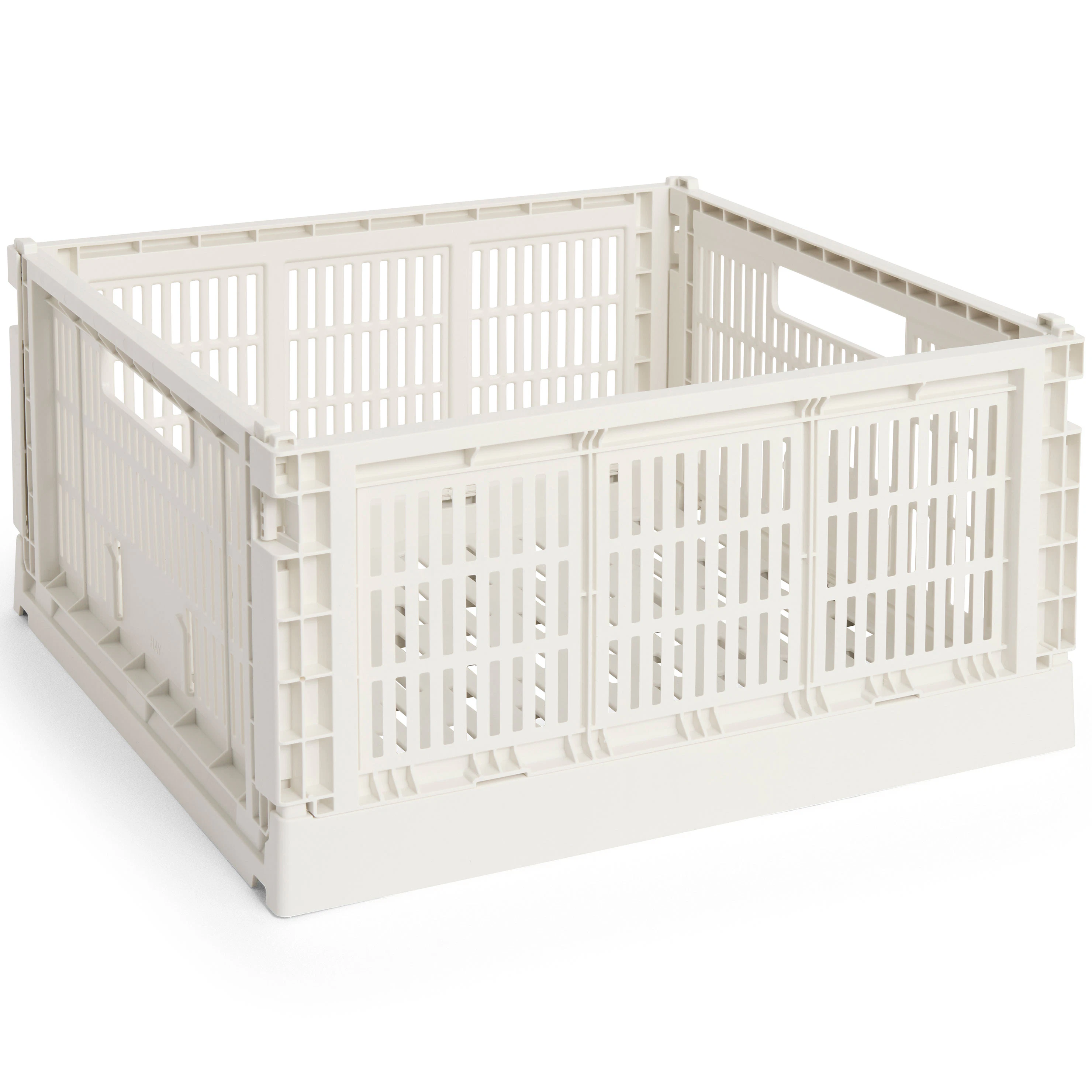 Hay Colour Crate Large Square Förvaring - Korgar Återanvänd Plast Off-White