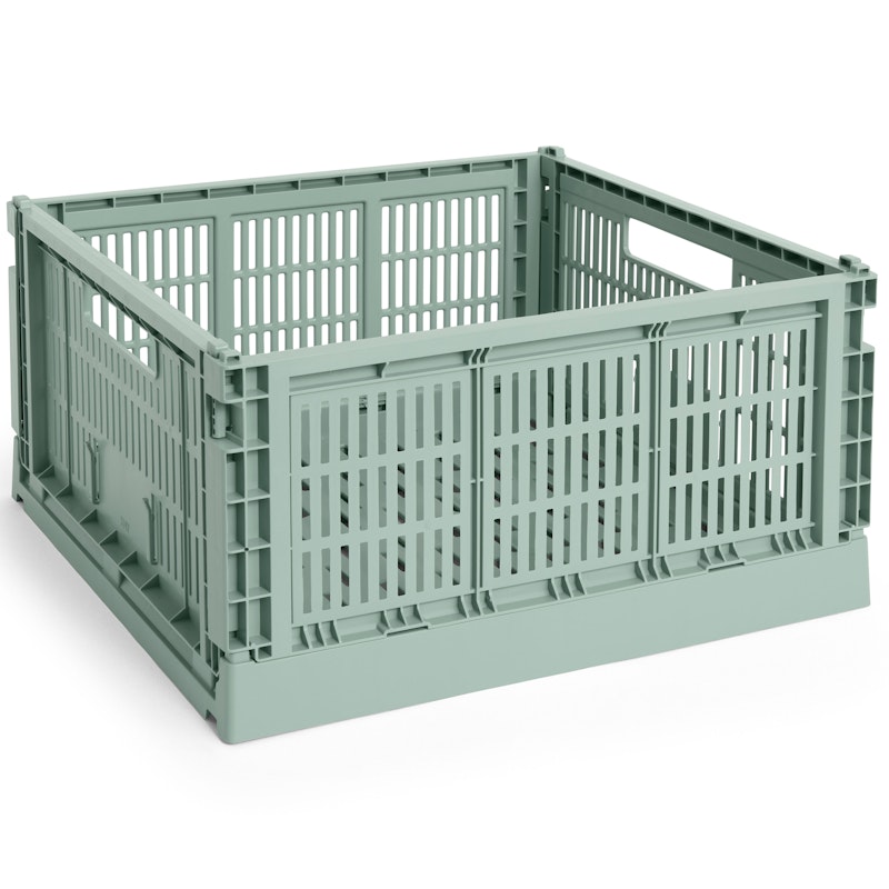 Colour Crate Large Square Förvaring, Sage Green