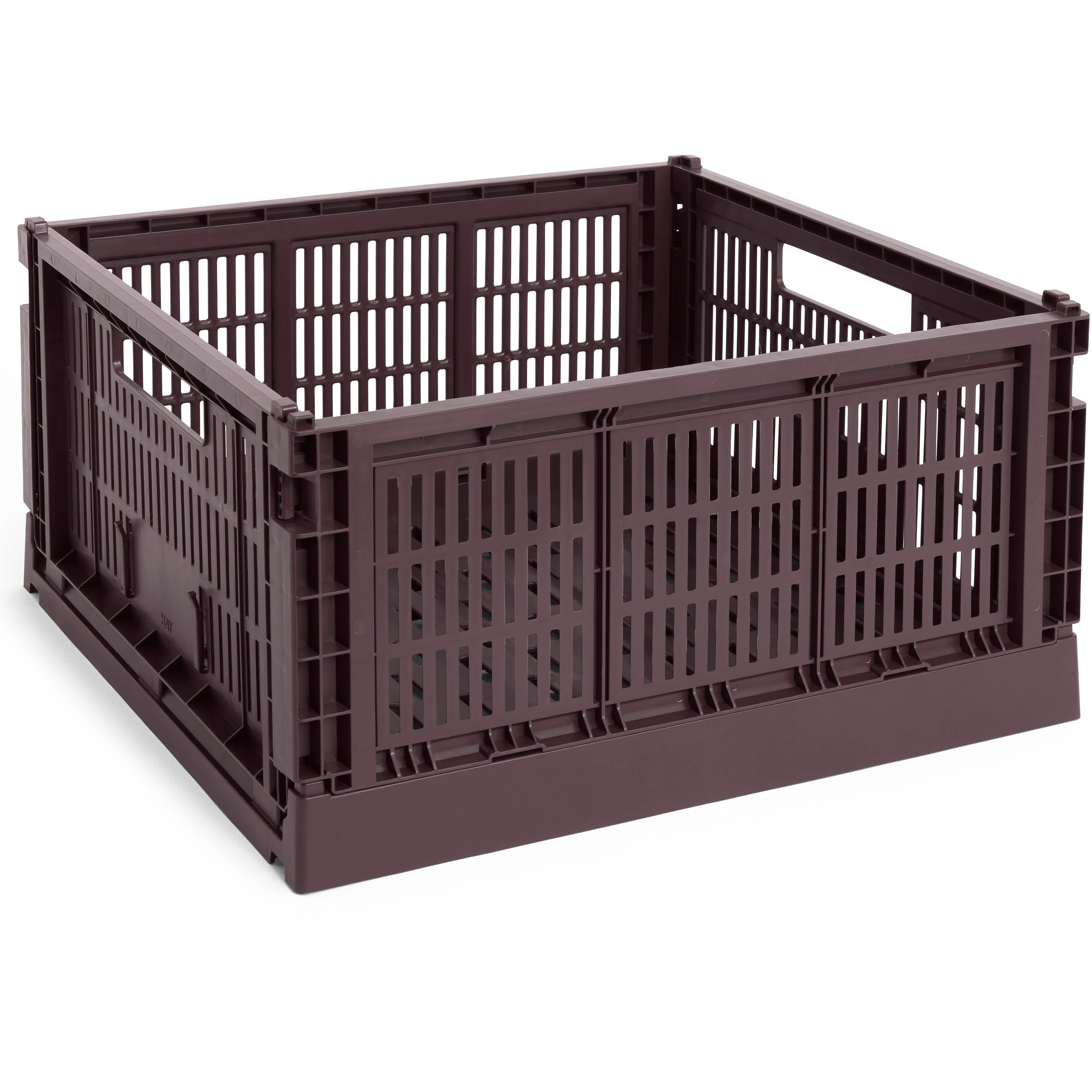 Hay Colour Crate Large Square Förvaring - Korgar Återanvänd Plast Bordeaux