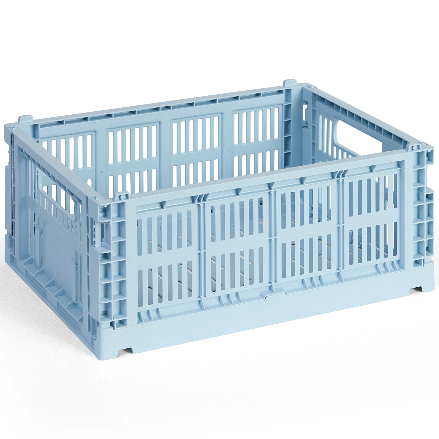 Hay Colour Crate Medium Förvaring - Korgar Återanvänd Plast Soft Blue