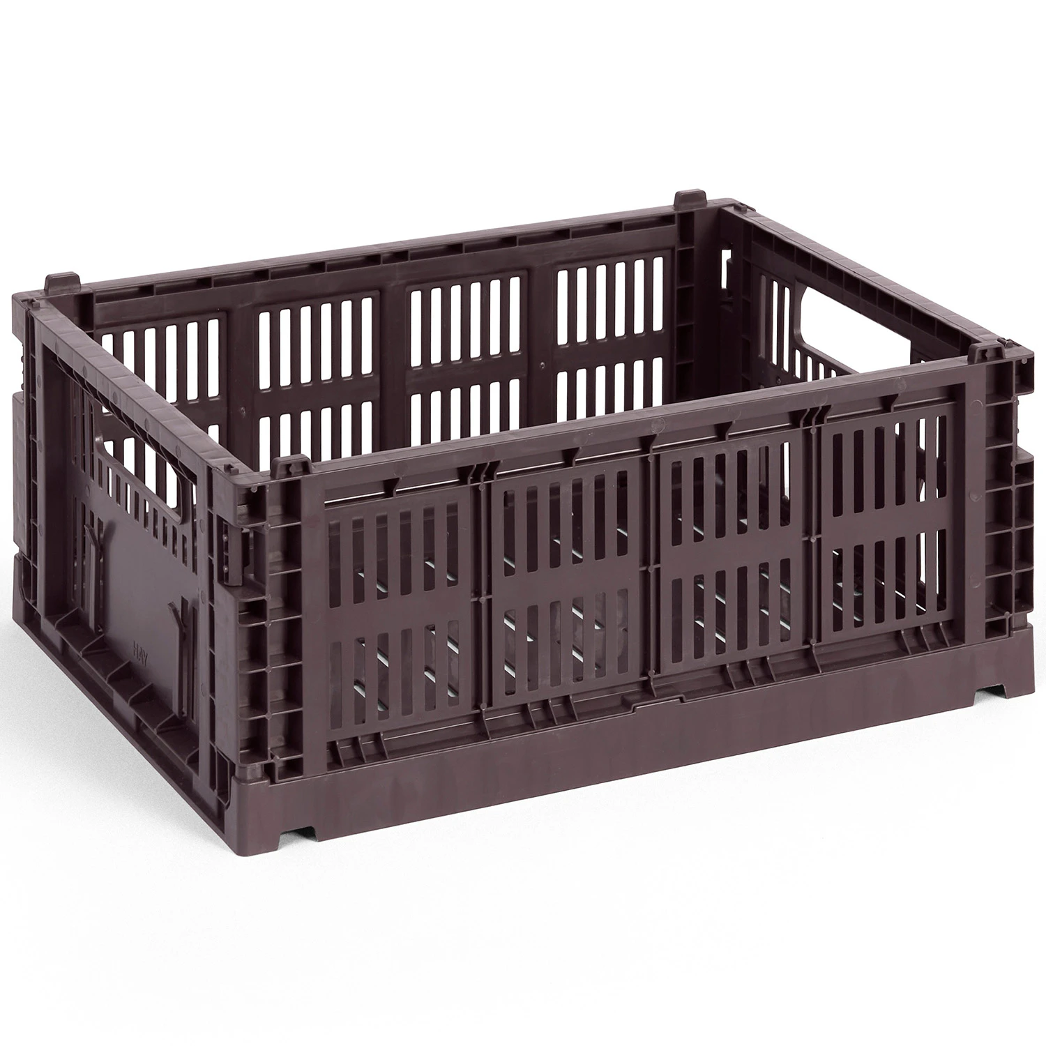 Hay Colour Crate Medium Förvaring - Korgar Återanvänd Plast Bordeaux