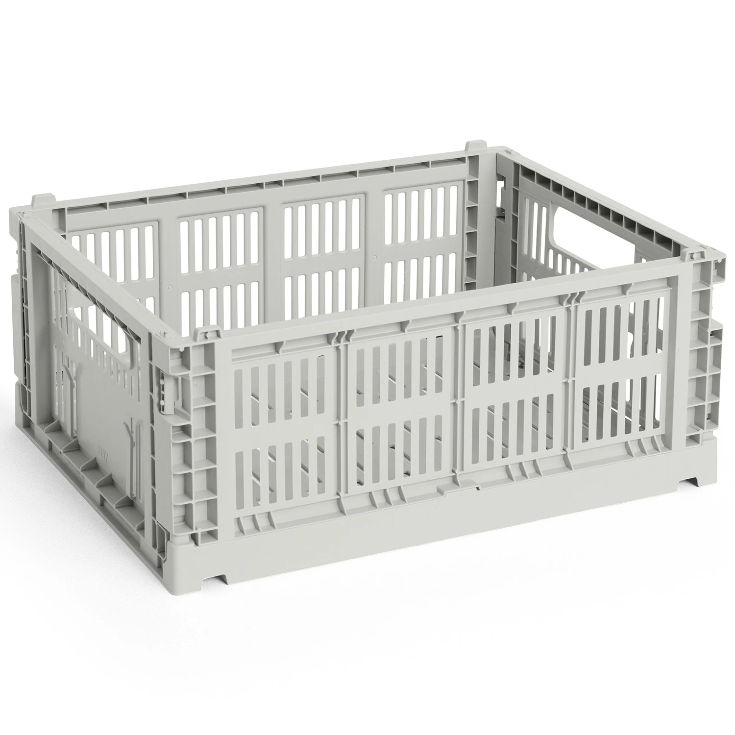 Hay Colour Crate Medium Förvaring Grey - Korgar Återanvänd Plast Grå