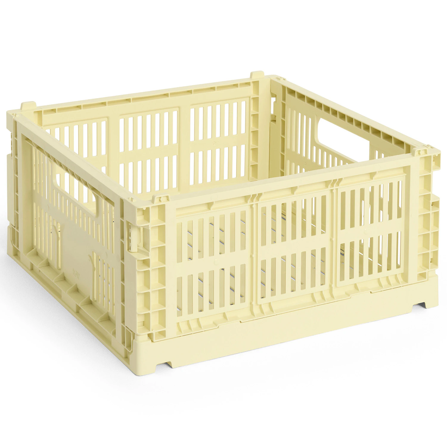 Hay Colour Crate Medium Square Förvaring Light Yellow - Korgar Ljusgul