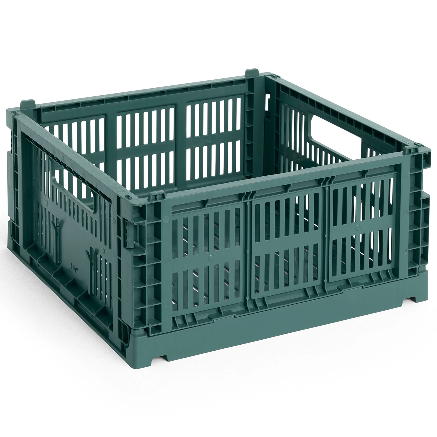 Hay Colour Crate Medium Square Förvaring Dark Green - Korgar Mörkgrön