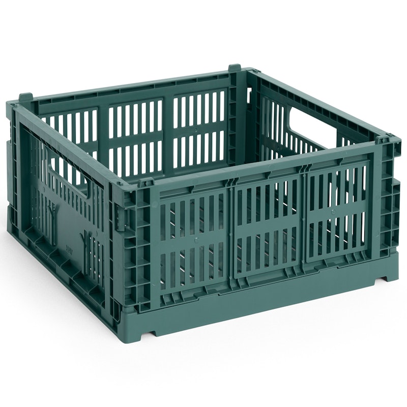 Colour Crate Medium Square Förvaring, Dark Green