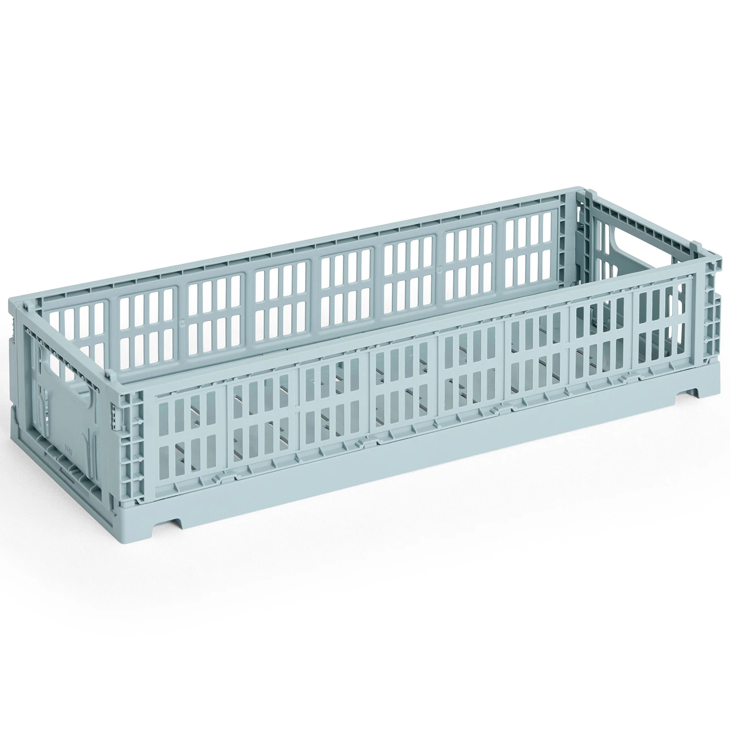 Hay Colour Crate Mini Oblong Förvaring - Korgar Återanvänd Plast Dusty Blue
