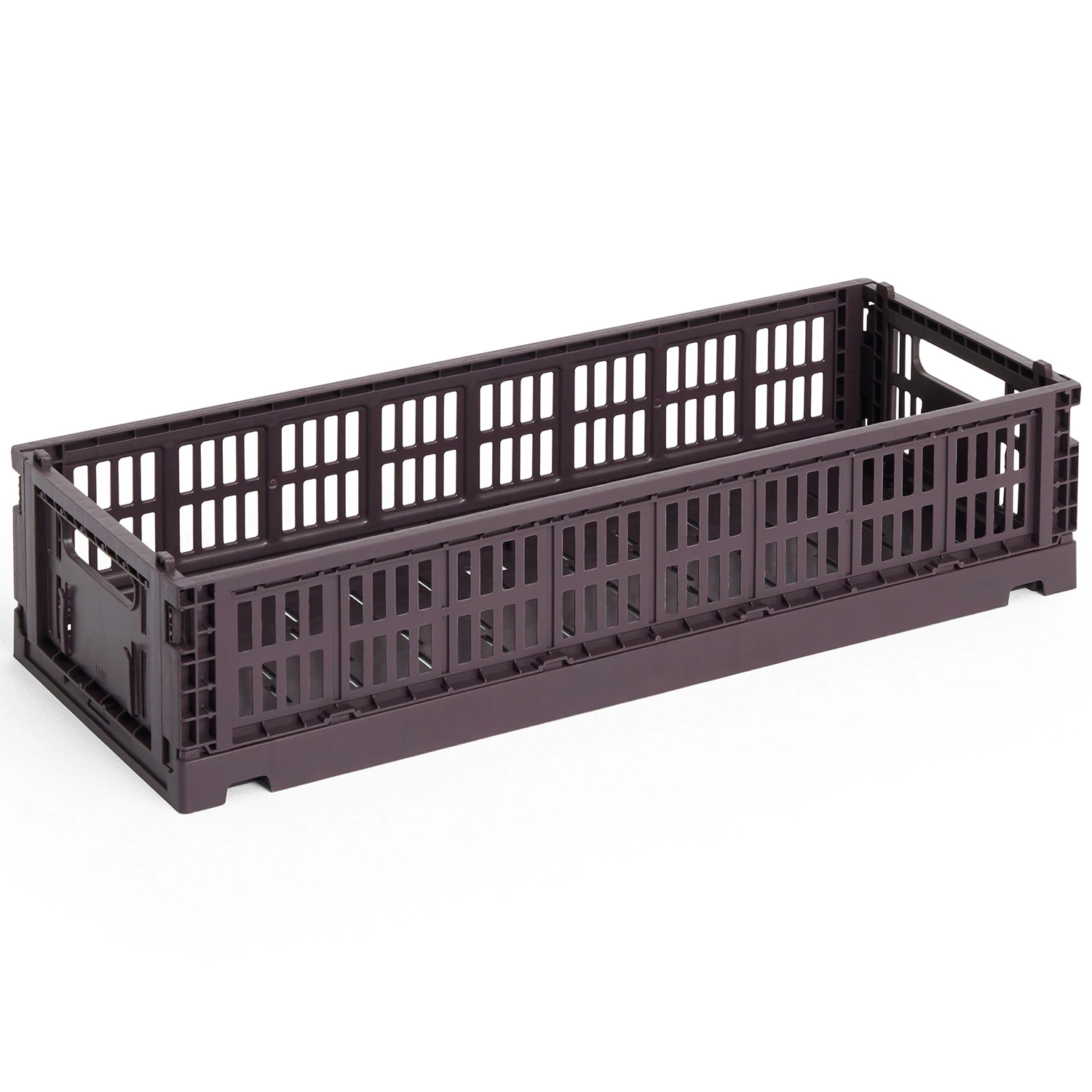 Hay Colour Crate Mini Oblong Förvaring - Korgar Återanvänd Plast Bordeaux