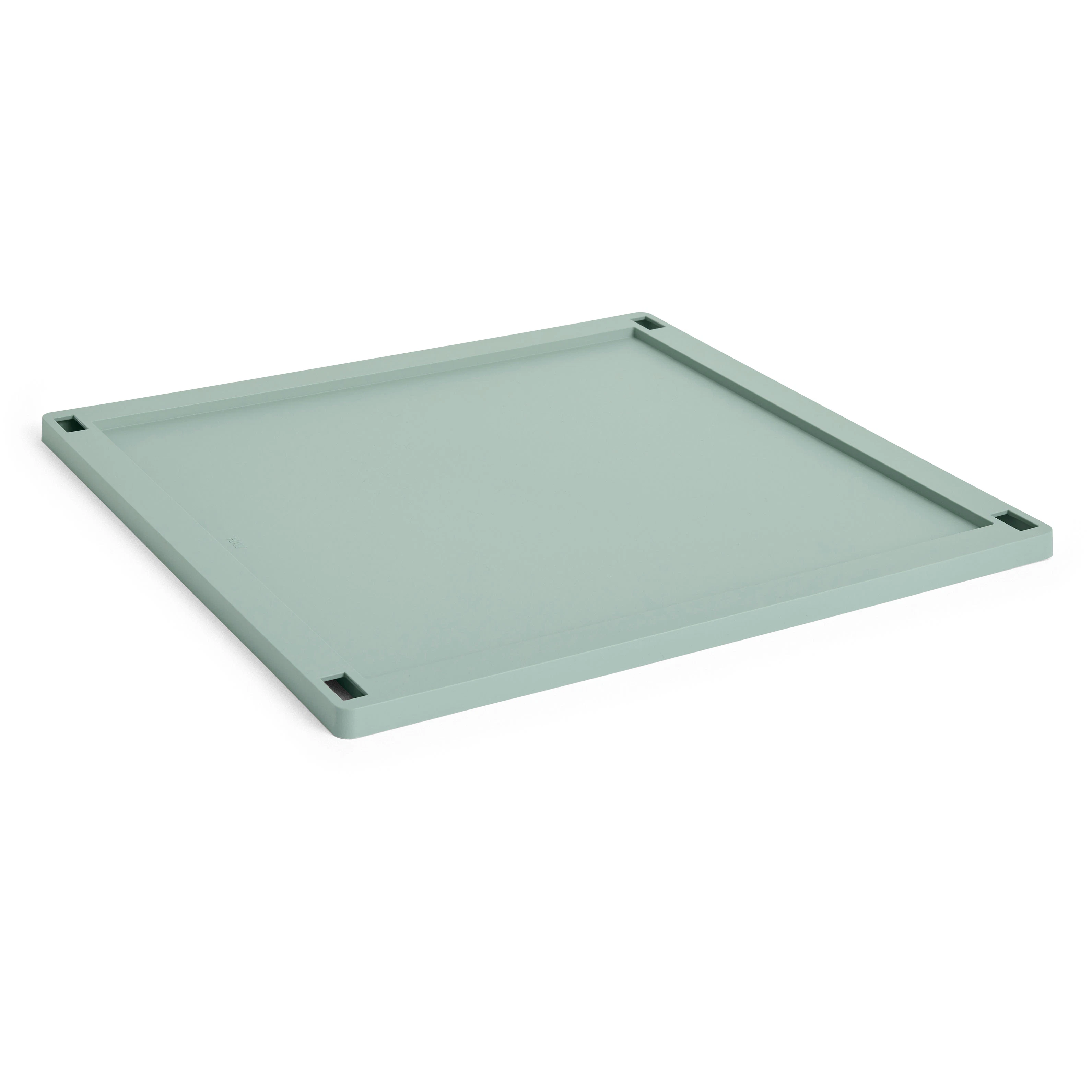 Hay Colour Crate Plastic Large Square Lock - Korgar Återanvänd Plast Sage Green