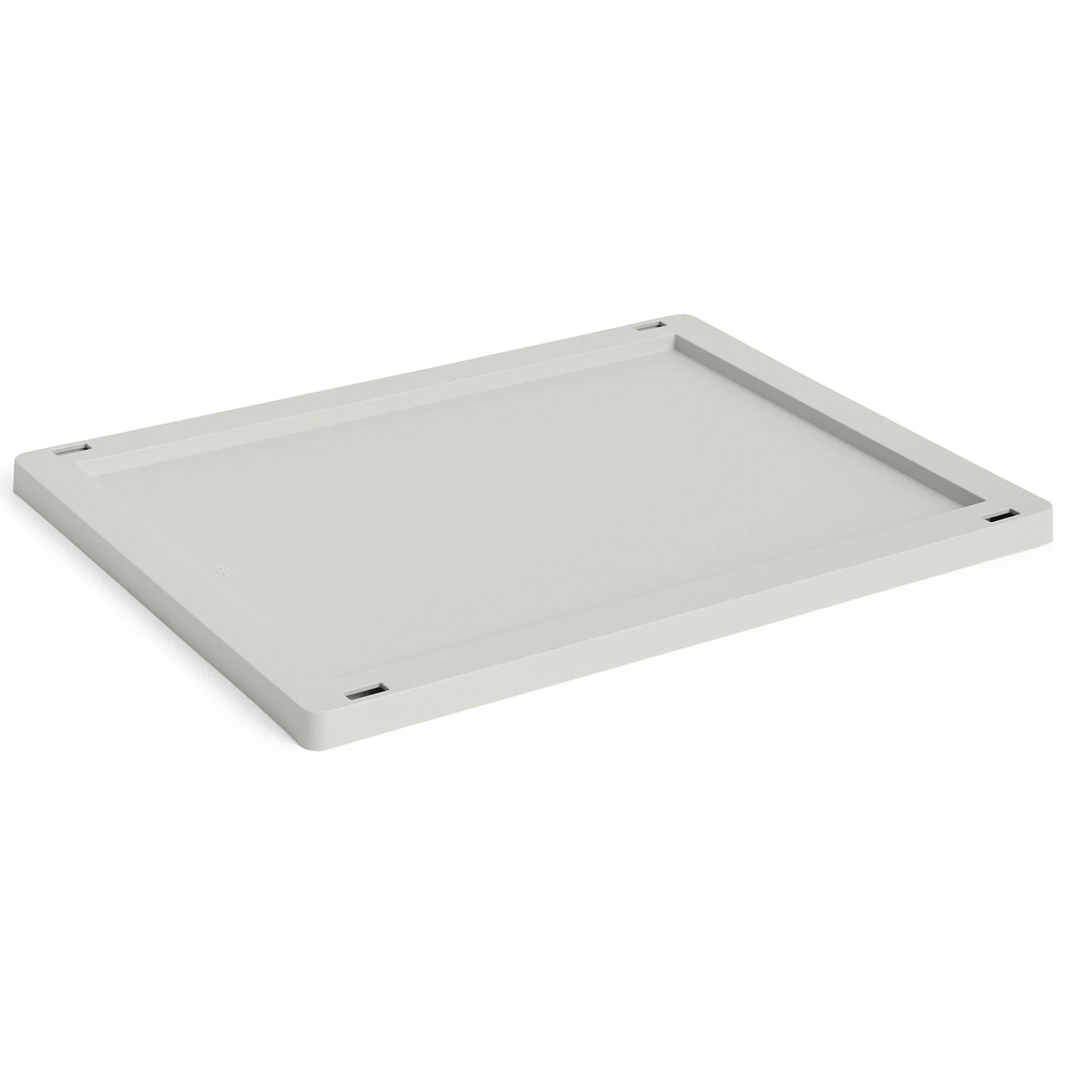 Hay Colour Crate Plastic Medium Lock Grey - Korgar Återanvänd Plast Grå