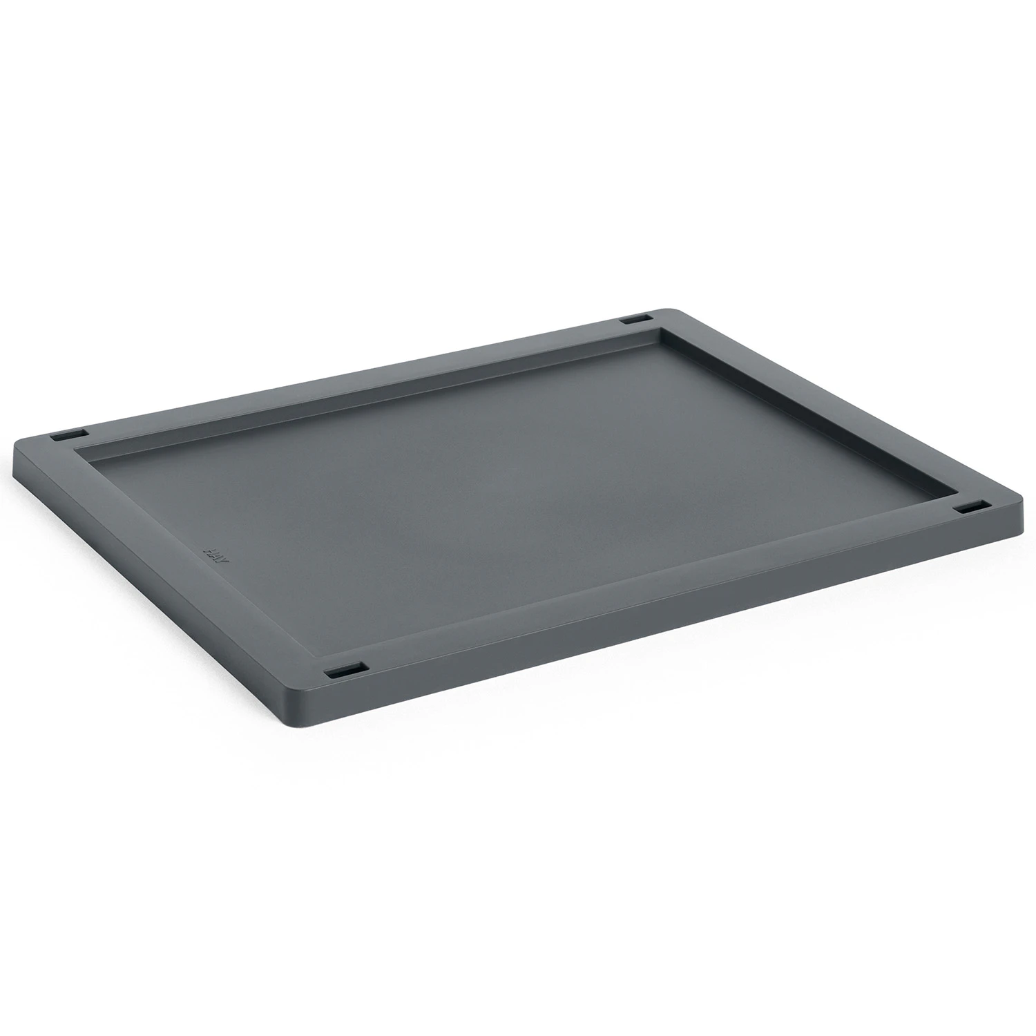 Hay Colour Crate Plastic Medium Lock - Korgar Återanvänd Plast Charcoal