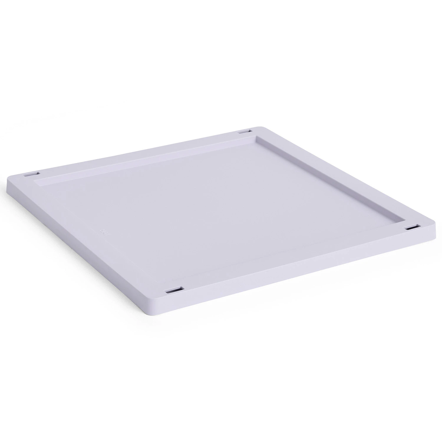 Hay Colour Crate Plastic Medium Square / Cube Lock Lavender - Korgar Återanvänd Plast Lavendel