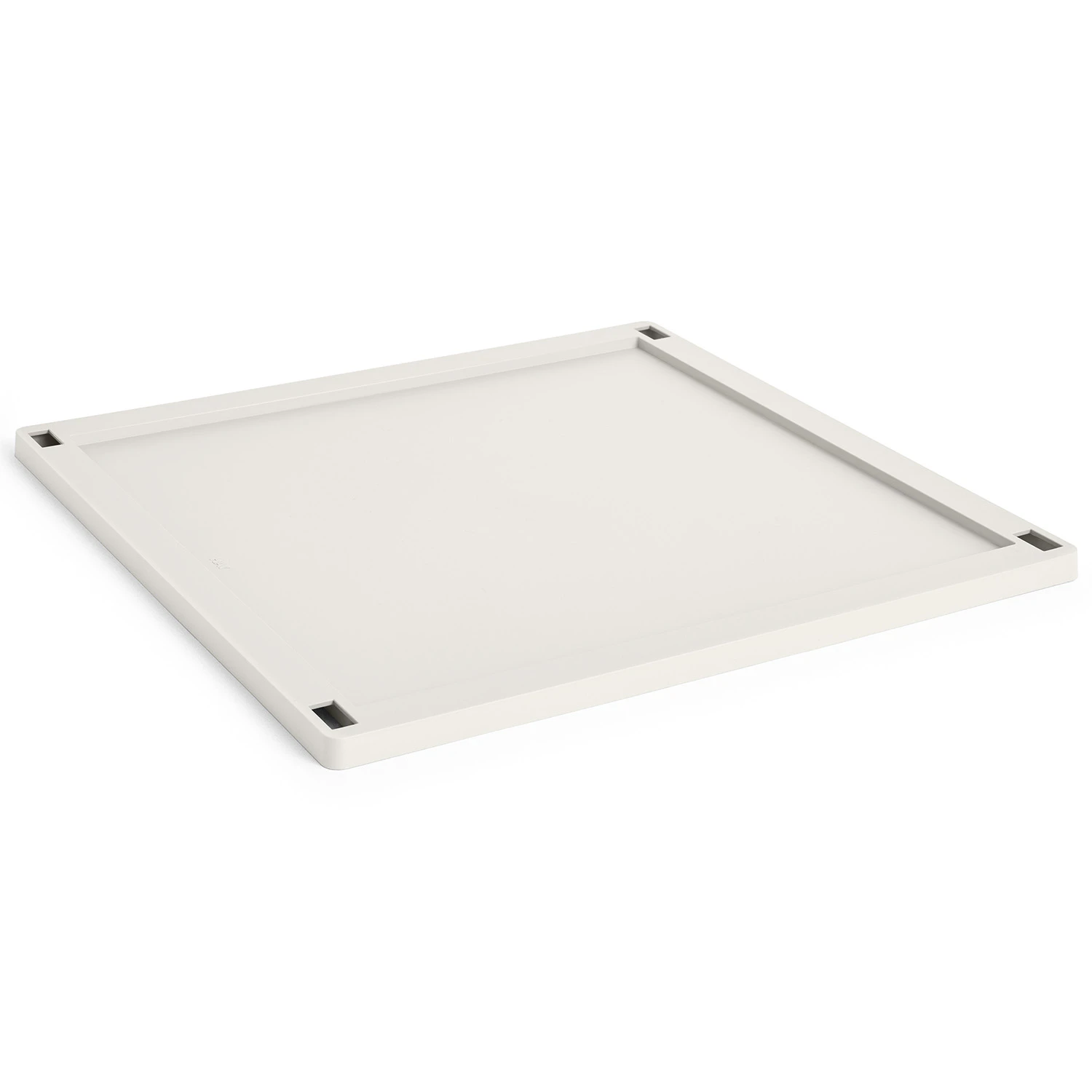 Hay Colour Crate Plastic Medium Square / Cube Lock - Korgar Återanvänd Plast Off-White