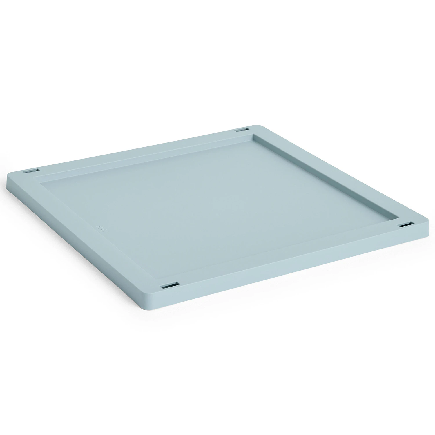 Hay Colour Crate Plastic Medium Square / Cube Lock - Korgar Återanvänd Plast Dusty Blue